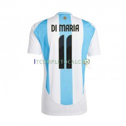 Maglia Argentina Di Maria 11 Copa America Divisa Home 2024 Manica Corta ,Uomo