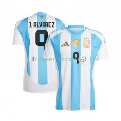 Maglia Argentina Julian Alvarez 9 Copa America Divisa Home 2024 Manica Corta ,Uomo