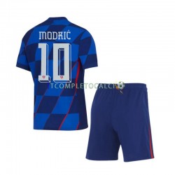 Maglia Croazia Modrić 10 Divisa Away Euro 2024 Manica Corta ,Bambino