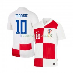 Maglia Croazia Modrić 10 Divisa Home Euro 2024 Manica Corta ,Uomo