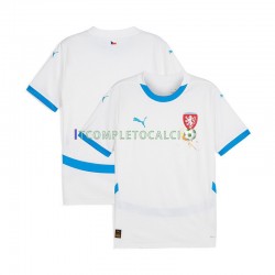 Maglia Repubblica Ceca Divisa Away Euro 2024 Manica Corta ,Uomo