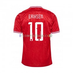 Maglia Danimarca Eriksen 10 Divisa Home Euro 2024 Manica Corta ,Uomo