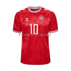 Maglia Danimarca Eriksen 10 Divisa Home Euro 2024 Manica Corta ,Uomo