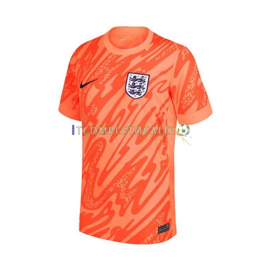 Maglia Inghilterra Portiere Divisa Home Euro 2024 Manica Corta ,Uomo
