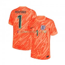 Maglia Inghilterra Pickford 1 Portiere Divisa Home Euro 2024 Manica Corta ,Uomo
