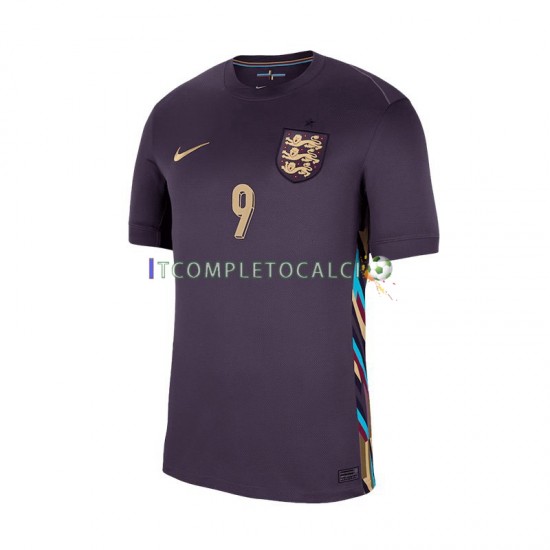Maglia Inghilterra Harry Kane 9 Divisa Away Euro 2024 Manica Corta ,Uomo