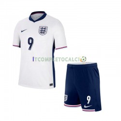 Maglia Inghilterra Harry Kane 9 Divisa Home Euro 2024 Manica Corta ,Bambino