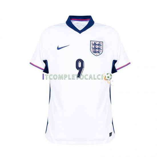 Maglia Inghilterra Harry Kane 9 Divisa Home Euro 2024 Manica Corta ,Uomo