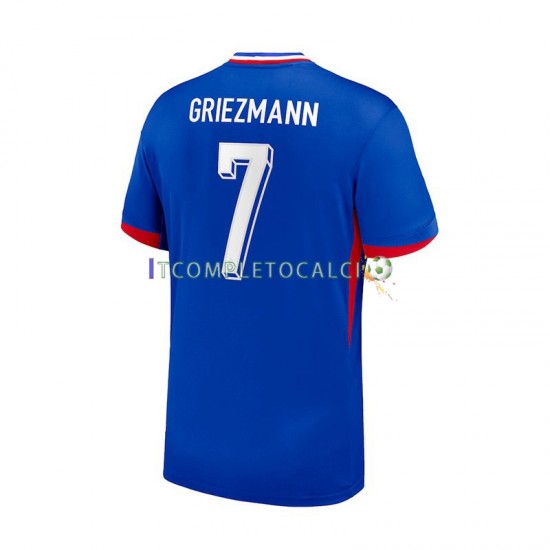 Maglia Francia Antoine Griezmann 7 Divisa Home Euro 2024 Manica Corta ,Uomo