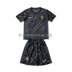 Maglia Francia Portiere Divisa Away Euro 2024 Manica Corta ,Bambino