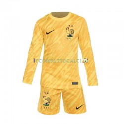 Maglia Francia Portiere Divisa Home Euro 2024 Manica Lunga ,Bambino