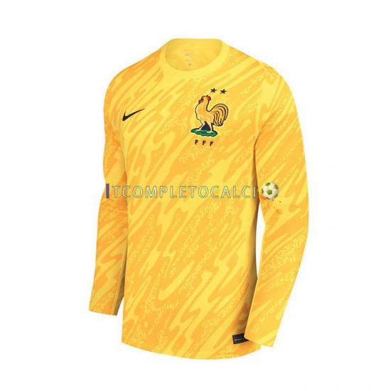 Maglia Francia Portiere Divisa Home Euro 2024 Manica Lunga ,Uomo