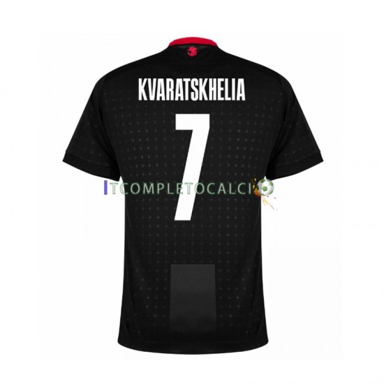 Maglia Georgia Kvaratskhelia 7 Divisa Away Euro 2024 Manica Corta ,Uomo