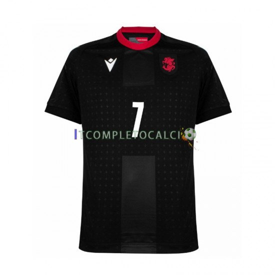 Maglia Georgia Kvaratskhelia 7 Divisa Away Euro 2024 Manica Corta ,Uomo