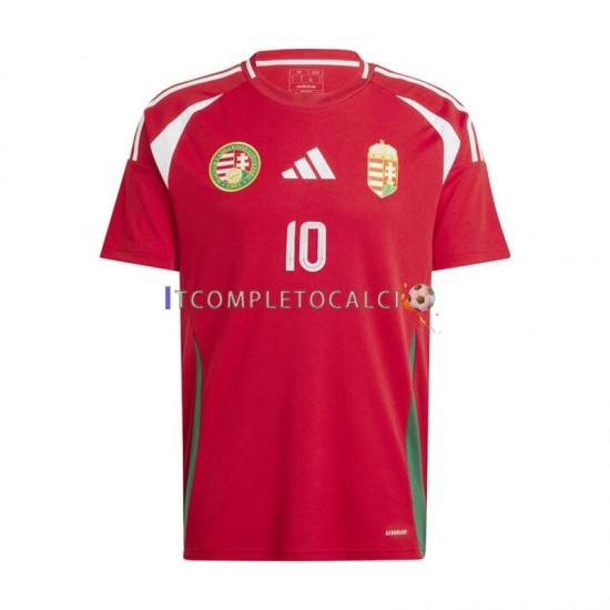 Maglia Ungheria Dominik Szoboszlai 10 Divisa Home Euro 2024 Manica Corta ,Uomo