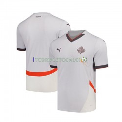 Maglia Islanda Divisa Away 2024 Manica Corta ,Uomo