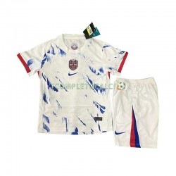 Maglia Norvegia Divisa Away 2024 Manica Corta ,Bambino