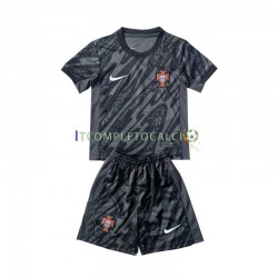 Maglia Portogallo Portiere Divisa Away Euro 2024 Manica Corta ,Bambino