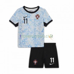 Maglia Portogallo Joao Felix 11 Divisa Away Euro 2024 Manica Corta ,Bambino