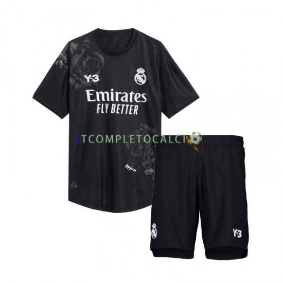 Maglia Real Madrid Y3 Portiere Quarto Divisa 2023-2024 Manica Corta ,Bambino