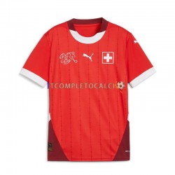 Maglia Svizzera Divisa Home Euro 2024 Manica Corta ,Uomo