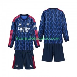 Maglia Arsenal Divisa Away 2025-2026 Manica Lunga ,Bambino