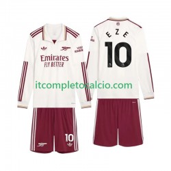 Maglia Arsenal Eze 10 Terza Divisa 2025-2026 Manica Lunga ,Bambino