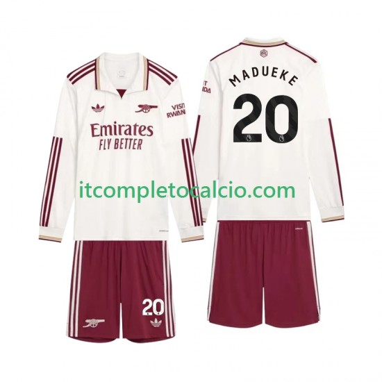Maglia Arsenal Madueke 20 Terza Divisa 2025-2026 Manica Lunga ,Bambino