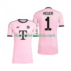 Maglia FC Bayern München Manuel Neuer 1 UCL Portiere Terza Divisa 2025-2026 Manica Corta ,Uomo