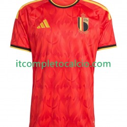 Maglia Belgio Divisa Home Mondiali 2026 Manica Corta ,Uomo