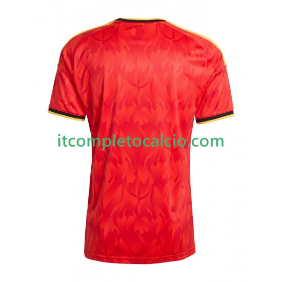 Maglia Belgio Divisa Home Mondiali 2026 Manica Corta ,Uomo