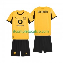Maglia Borussia Dortmund Cup Divisa Home 2025-2026 Manica Corta ,Bambino