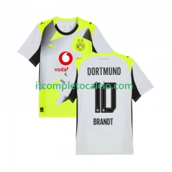 Maglia Borussia Dortmund Julian Brandt 10 Divisa Away 2025-2026 Manica Corta ,Uomo