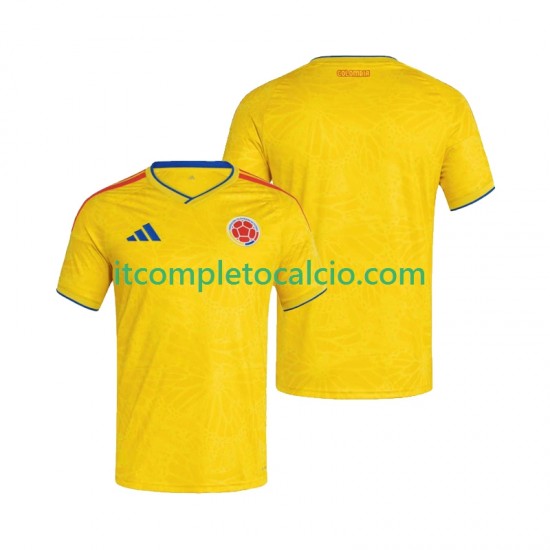 Maglia Colombia Divisa Home Mondiali 2026 Manica Corta ,Uomo