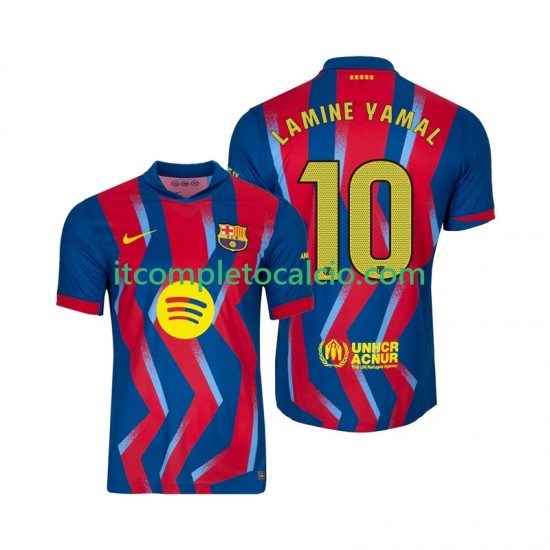 Maglia FC Barcelona Lamine Yamal 10 Quarto Divisa 2025-2026 Manica Corta ,Uomo