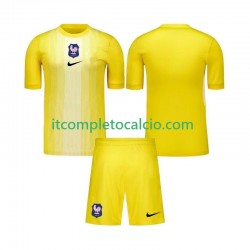Maglia Francia Portiere Divisa Home 2025 Manica Corta ,Bambino