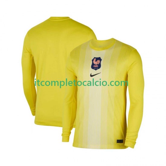 Maglia Francia Portiere Divisa Home 2025 Manica Lunga ,Uomo