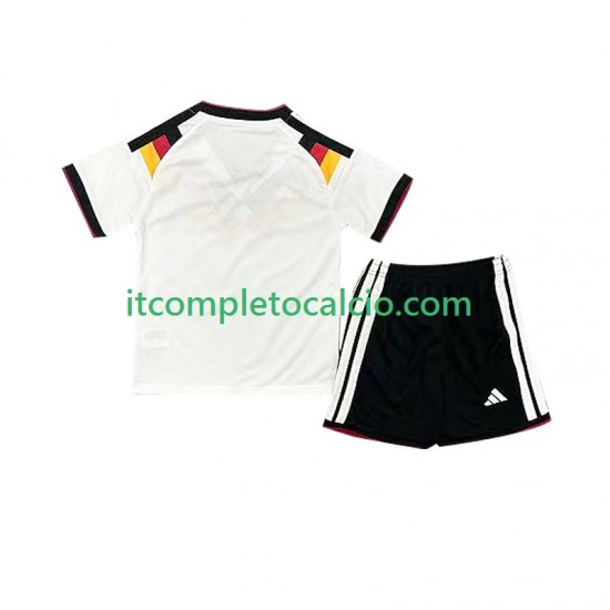 Maglia Germania Divisa Home Mondiali 2026 Manica Corta ,Bambino