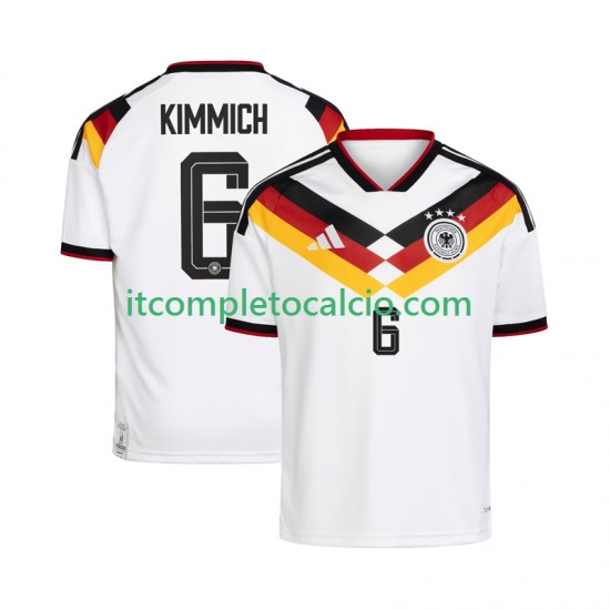 Maglia Germania Joshua Kimmich 6 Divisa Home Mondiali 2026 Manica Corta ,Uomo