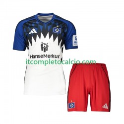 Maglia Hamburger SV Divisa Home 2025-2026 Manica Corta ,Bambino