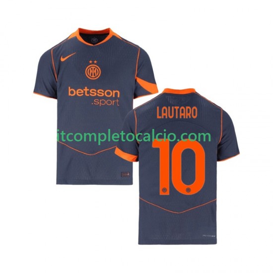 Maglia Inter Milan Lautaro Martinez 10 Terza Divisa 2025-2026 Manica Corta ,Uomo