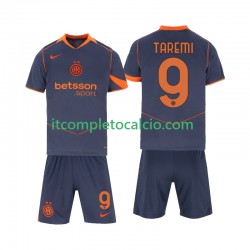 Maglia Inter Milan Marcus Thuram 9 Terza Divisa 2025-2026 Manica Corta ,Bambino