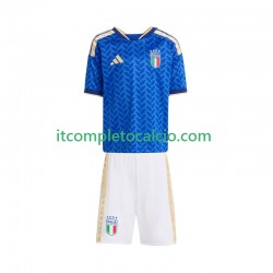 Maglia Italia Divisa Home Mondiali 2026 Manica Corta ,Bambino