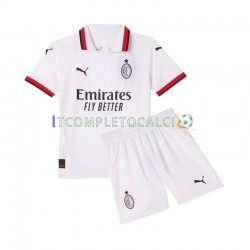 Maglia AC Milan Divisa Away 2024-2025 Manica Corta ,Bambino