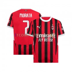 Maglia AC Milan UCL Font MORATA 7 Divisa Home 2024-2025 Manica Corta ,Uomo