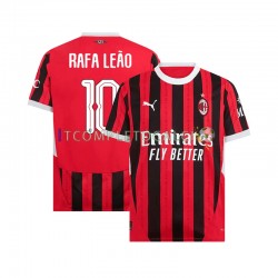 Maglia AC Milan UCL Font RAFA LEAO 10 Divisa Home 2024-2025 Manica Corta ,Uomo