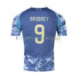Maglia AFC Ajax Brian Brobbey 9 Divisa Away 2024-2025 Manica Corta ,Uomo