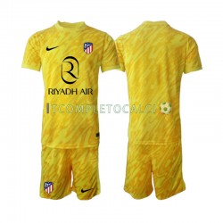 Maglia Atlético Madrid Portiere Terza Divisa 2024-2025 Manica Corta ,Bambino