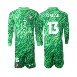 Maglia Atlético Madrid Jan Oblak 13 Portiere Divisa Away 2024-2025 Manica Lunga ,Bambino