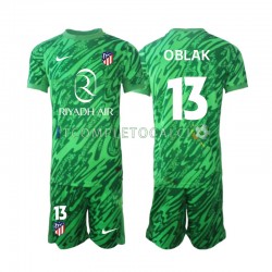 Maglia Atlético Madrid Jan Oblak 13 Portiere Divisa Away 2024-2025 Manica Corta ,Bambino